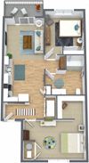 2 Bedroom 1 Bathroom